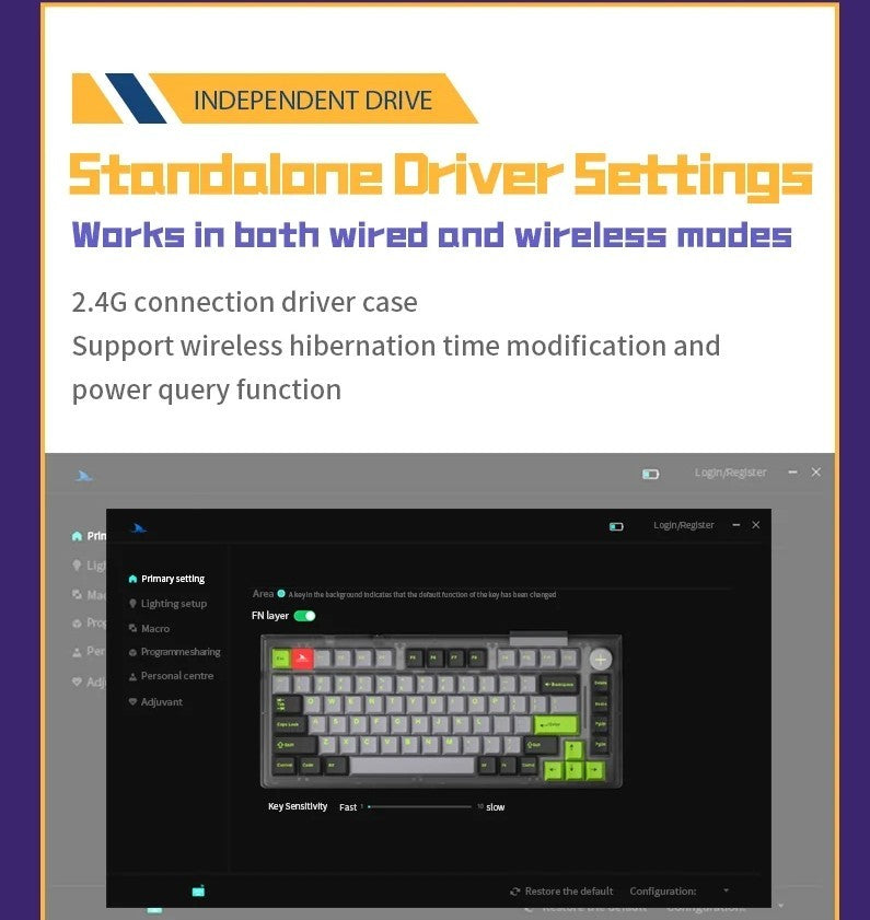 Darmoshark TOP75 Trio-Mode Mekanik RGB Gaming Klavye TFT Ekranlı