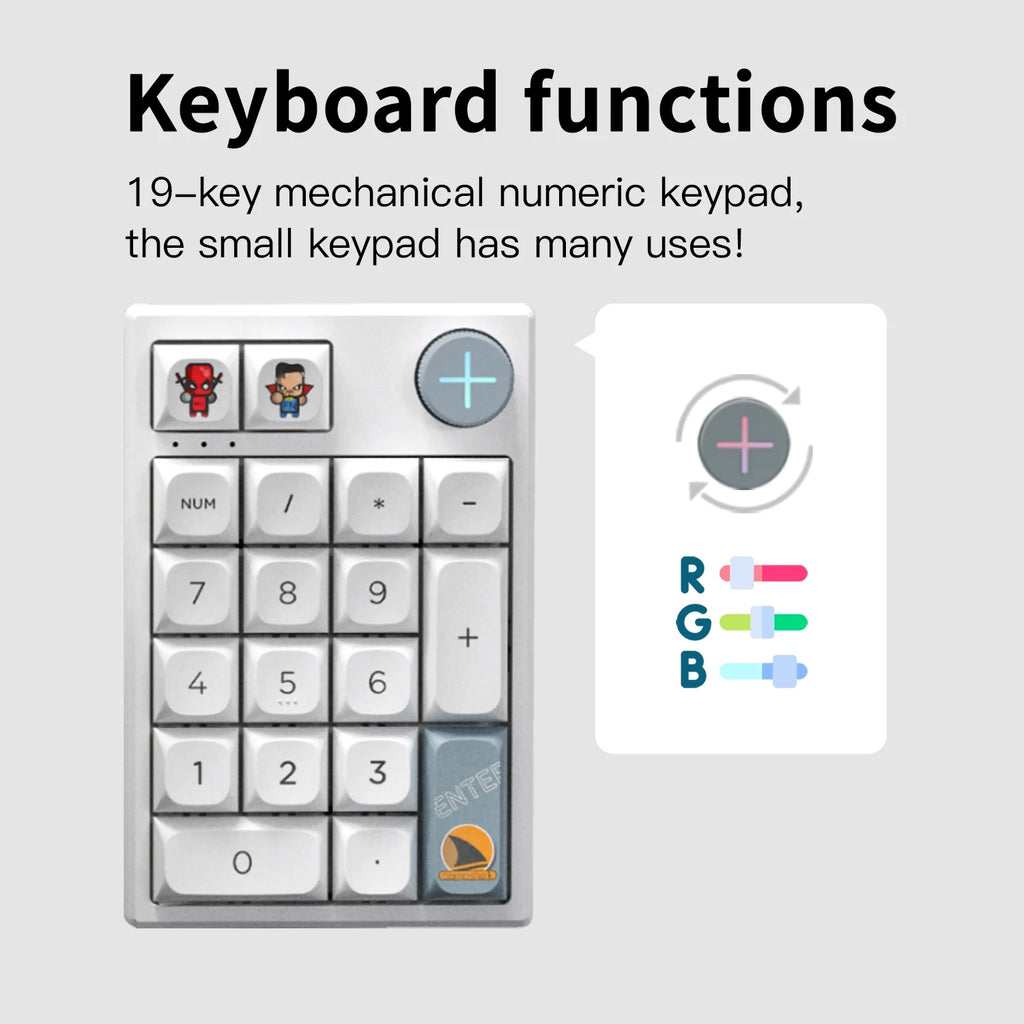 Darmoshark K3 Pro Trio-Mode Mekanik RGB Gaming Keypad