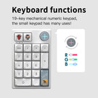 Darmoshark K3 Pro Trio-Mode Mekanik RGB Gaming Keypad