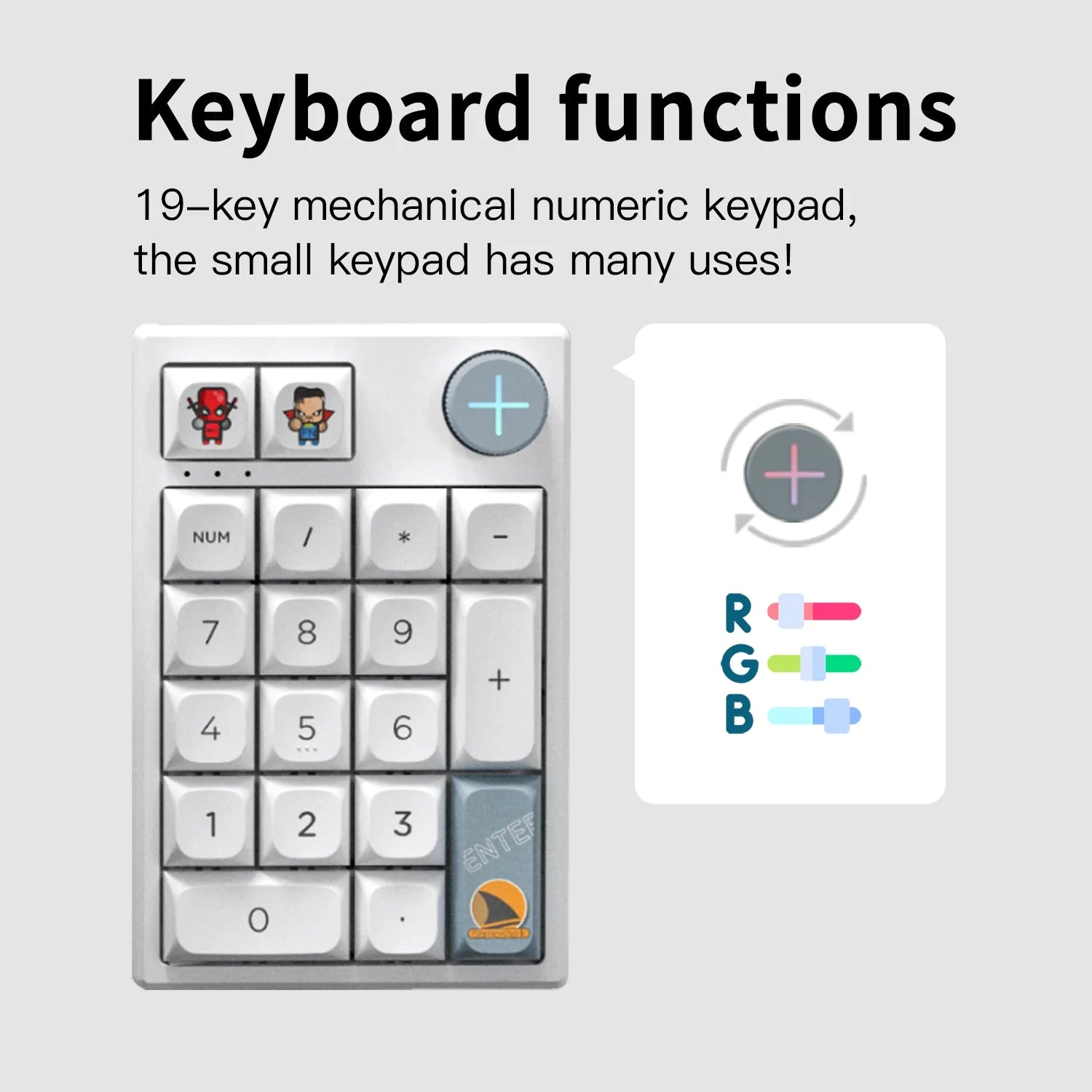 Darmoshark K3 Pro Trio-Mode Mekanik RGB Gaming Keypad