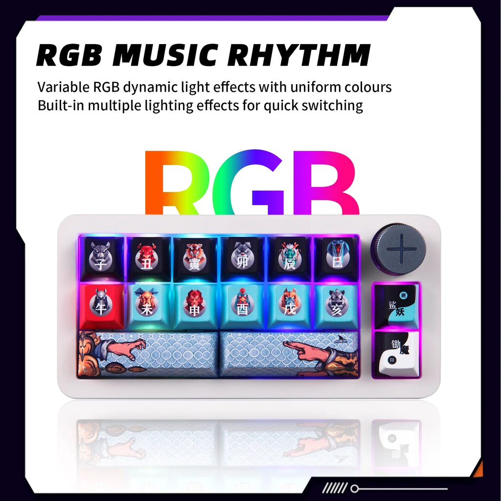 Darmoshark SK16 Trio-Mode Mekanik QMK RGB Gaming Keypad