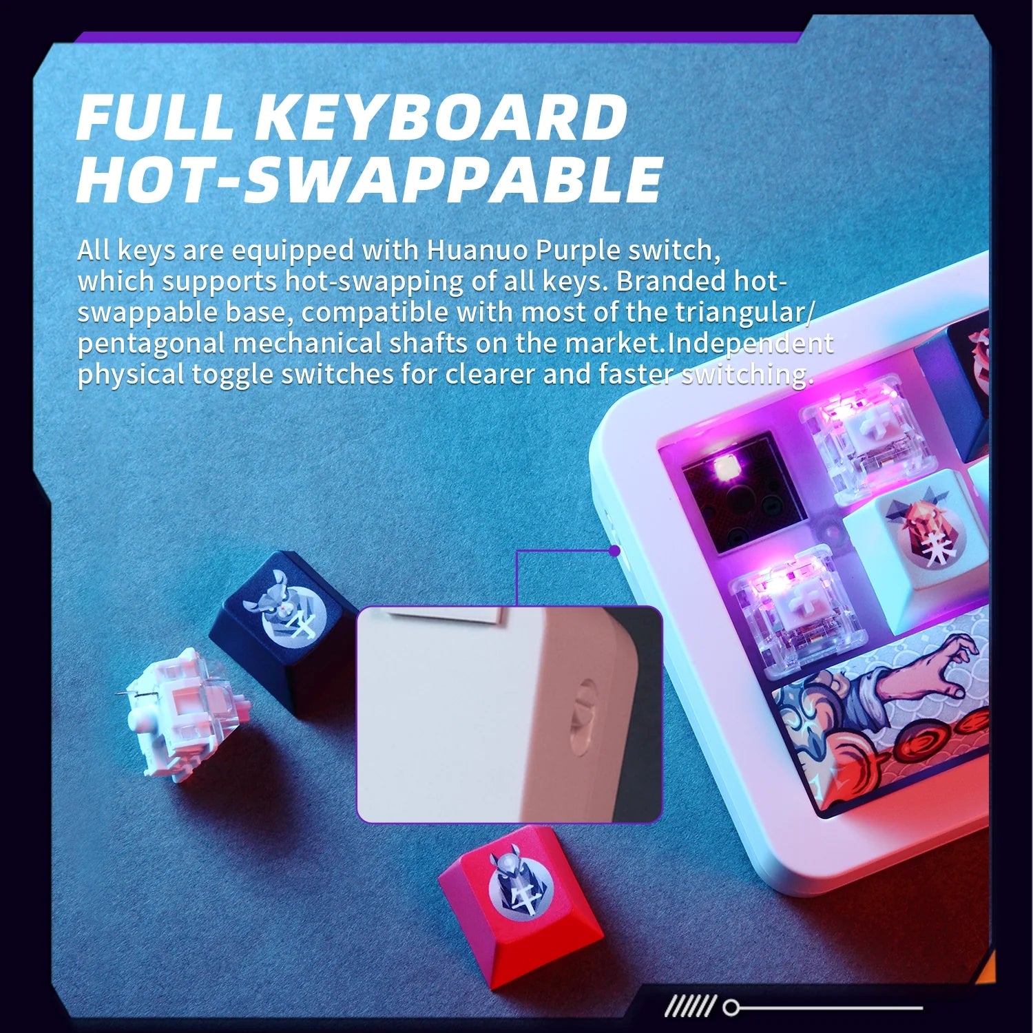 Darmoshark SK16 Trio-Mode Mekanik QMK RGB Gaming Keypad