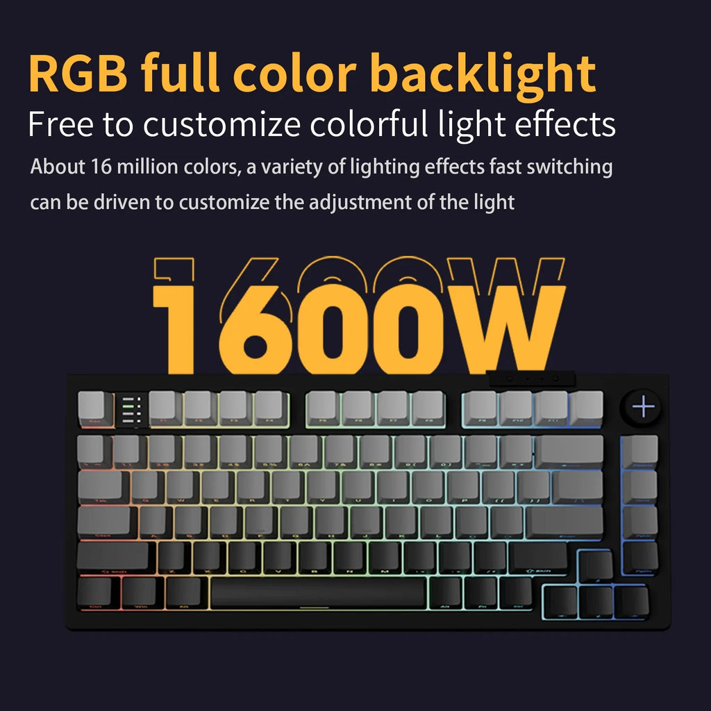 Darmoshark TOP75 HE Trio-Mode Manyetik Switch RGB Gaming Klavye