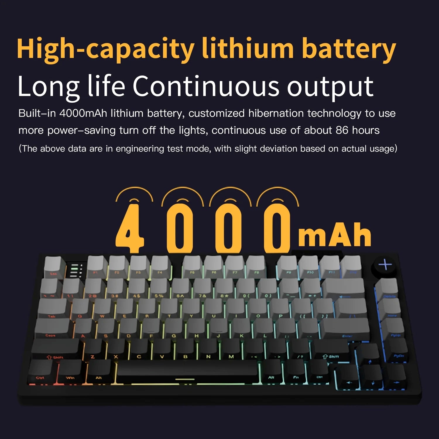 Darmoshark TOP75 HE Trio-Mode Manyetik Switch RGB Gaming Klavye