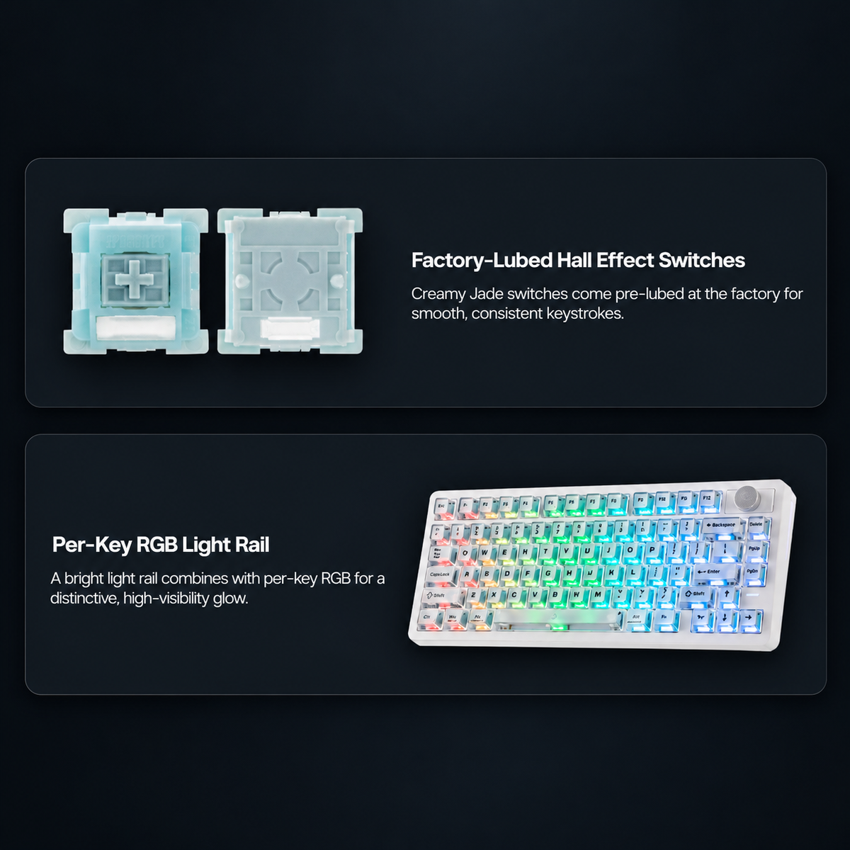 Üç Modlu Bağlantı, RGB ve Hot-Swap