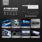 Fantech Atom HE68 Manyetik Switch 8K Gaming Klavye