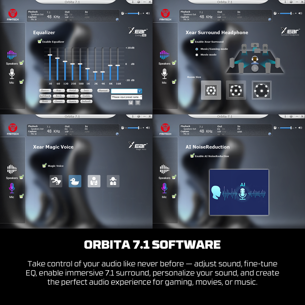 Fantech Orbita Kablosuz Gaming Kulaklık