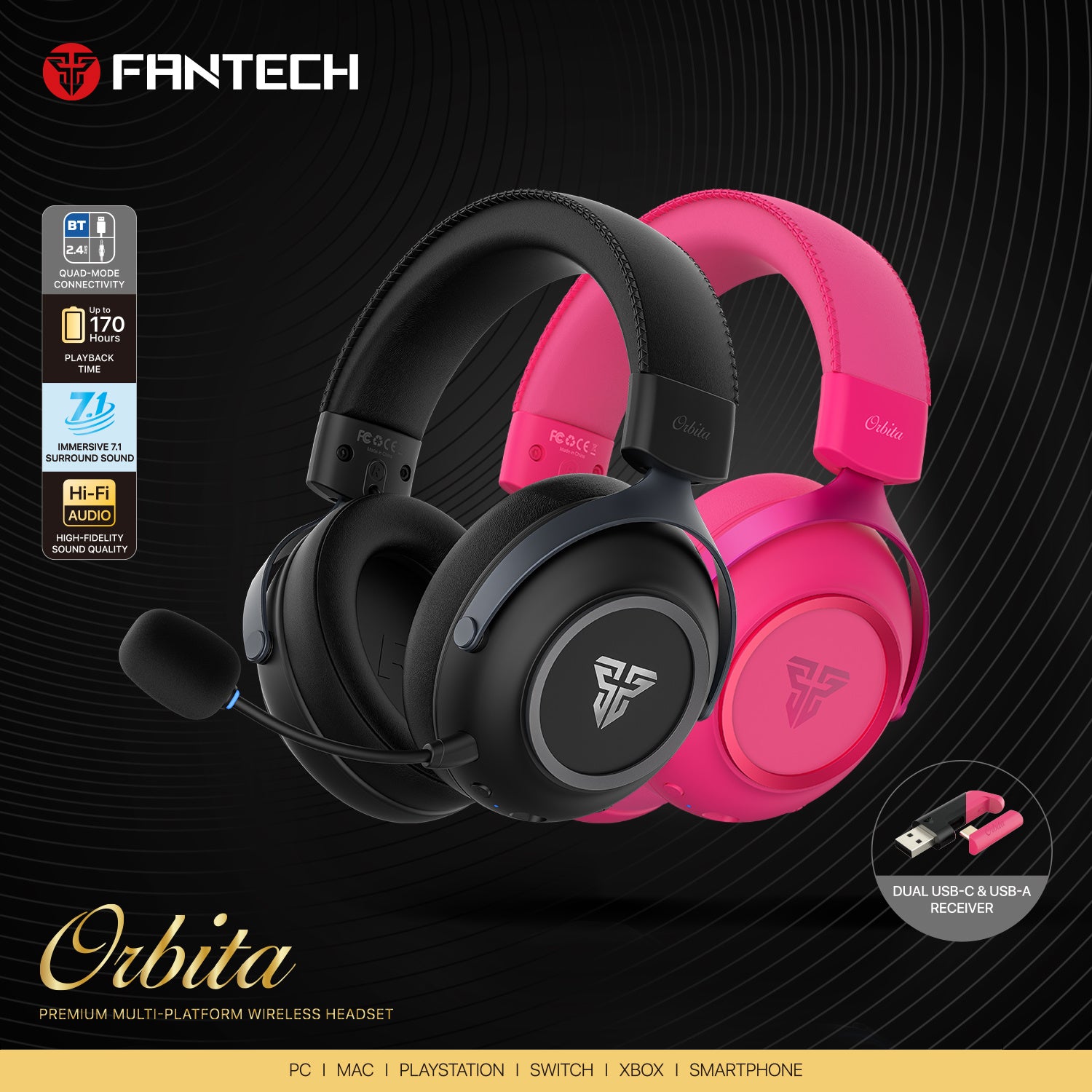 Fantech Orbita Kablosuz Gaming Kulaklık