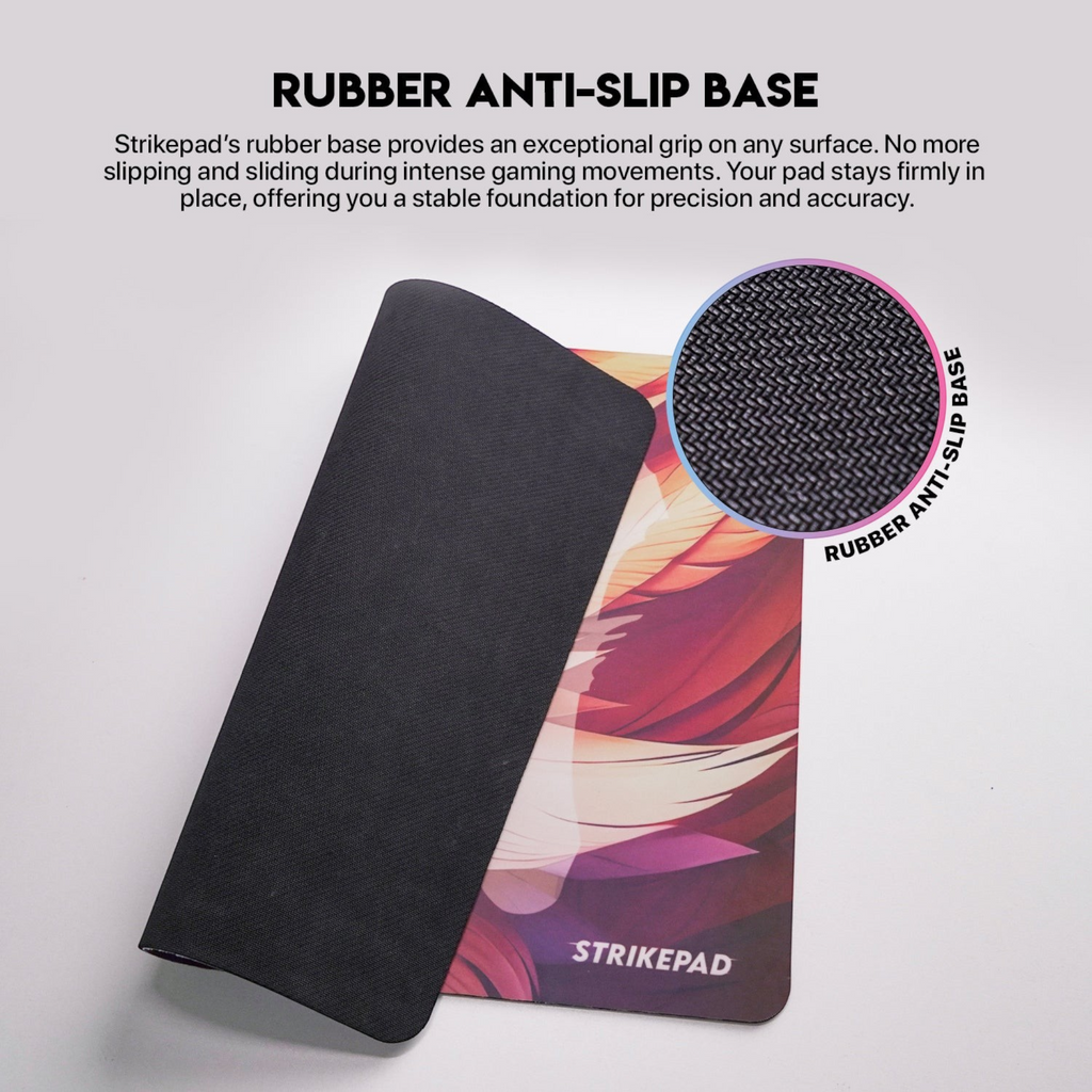 Oyuncu Baykuş Fantech Strikepad fiberglas yüzeyli, kaymaz kauçuk tabanlı, desenli hızlı oyuncu mousepad'i