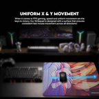 Oyuncu Baykuş Fantech Strikepad fiberglas hızlı oyun mousepad, renkli desenli yüzey ve kaymaz kauçuk taban