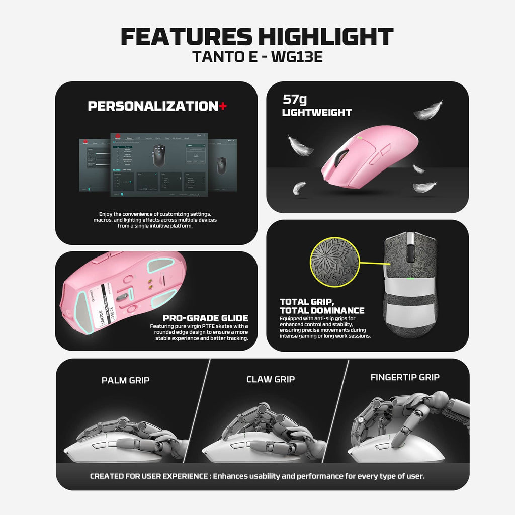 Fantech Tanto E Kablosuz Gaming Mouse