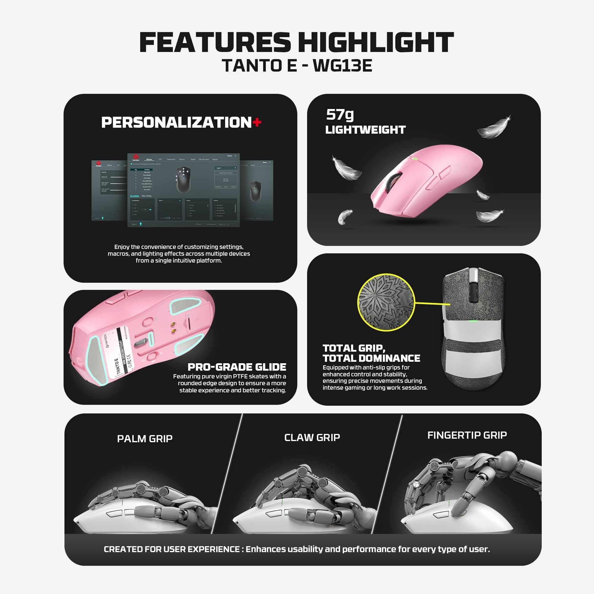 Fantech Tanto E Kablosuz Gaming Mouse