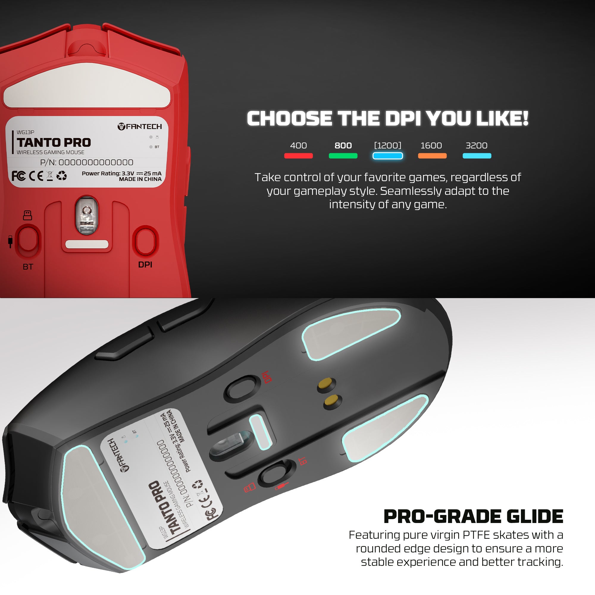 Fantech Tanto Pro 8K Kablosuz Gaming Mouse