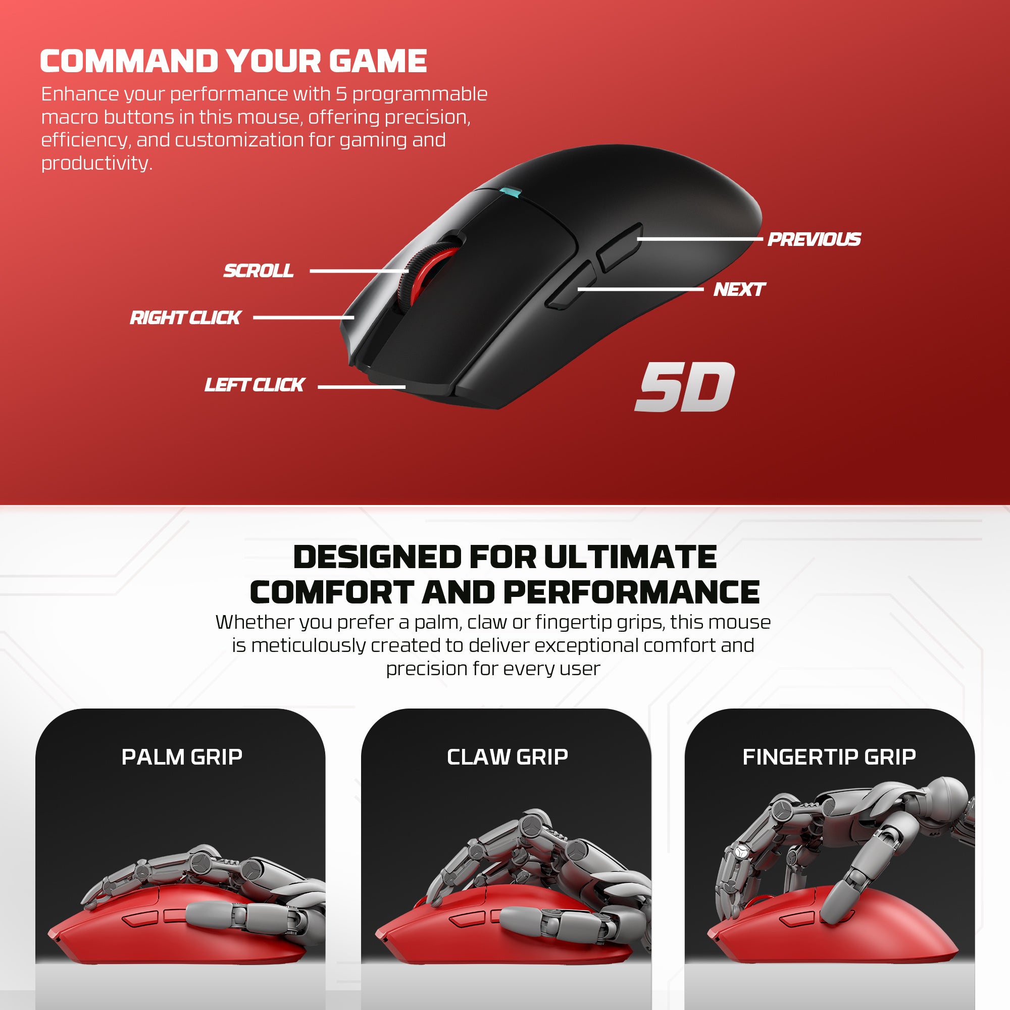 Fantech Tanto Pro 8K Kablosuz Gaming Mouse