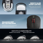 Oyuncu Baykuş Fantech Yari Pro 8K kablosuz gaming mouse, ergonomik tasarımı ve farklı tutuş stilleri ile detaylı görünüm