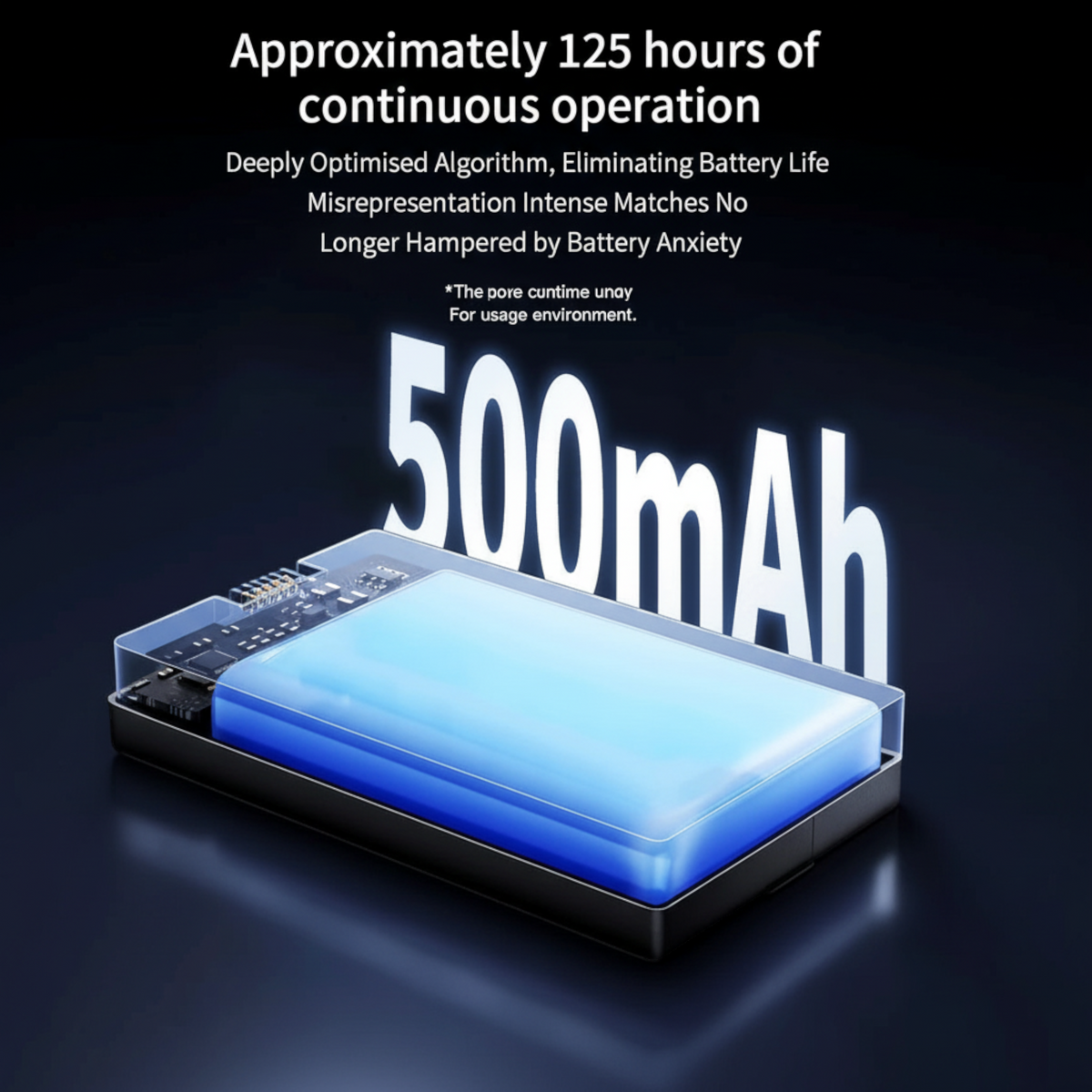 Oyuncu Baykuş Darmoshark M3V2 gaming mouse için 500mAh kapasiteli yüksek performanslı dahili batarya