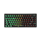 Oyuncu Baykuş EPOMAKER HE75 V2 manyetik switchli, RGB aydınlatmalı, %75 düzenli siyah mekanik oyuncu klavyesi