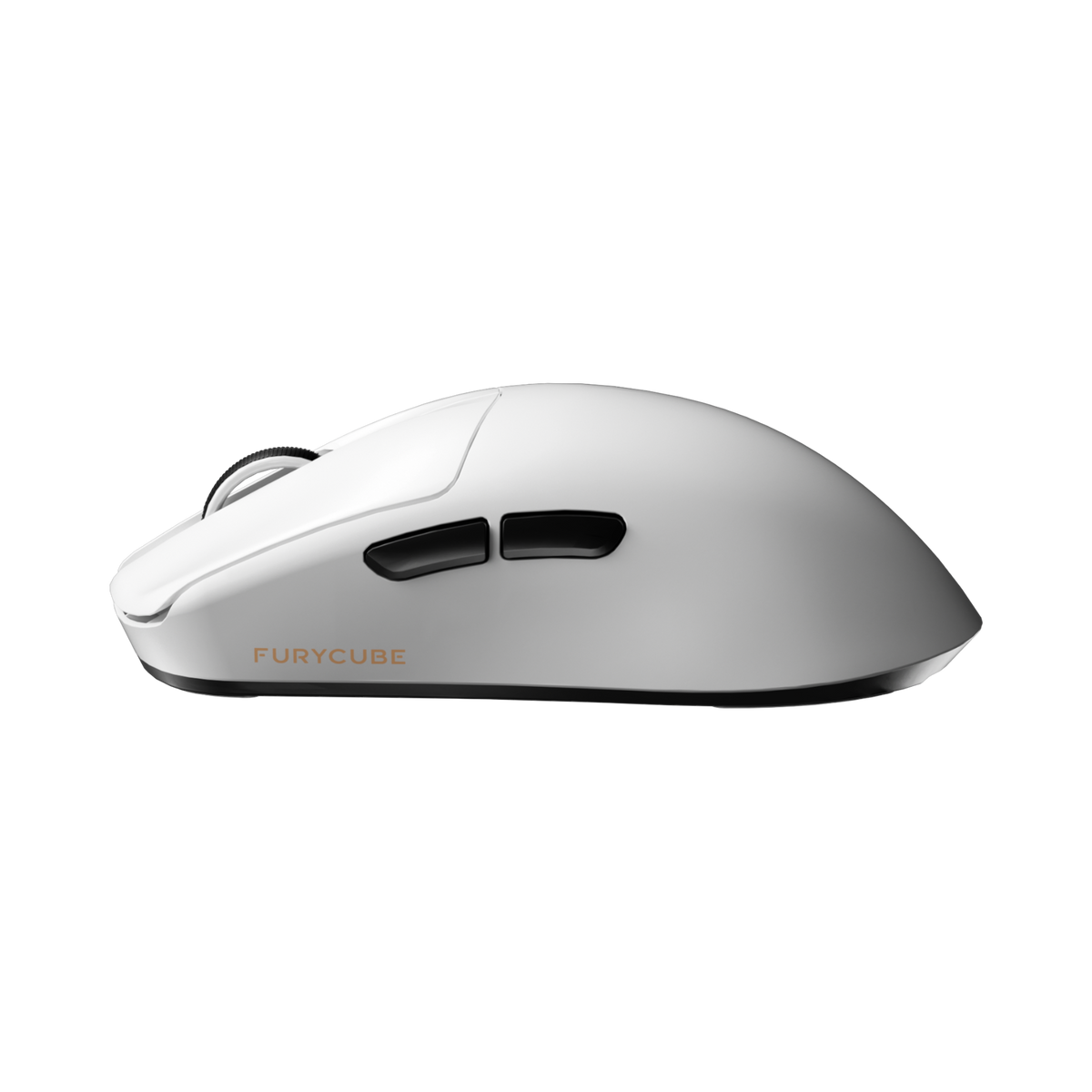 Oyuncu Baykuş Furycube G13 PRO beyaz kablosuz gaming mouse, yan profil görünümü