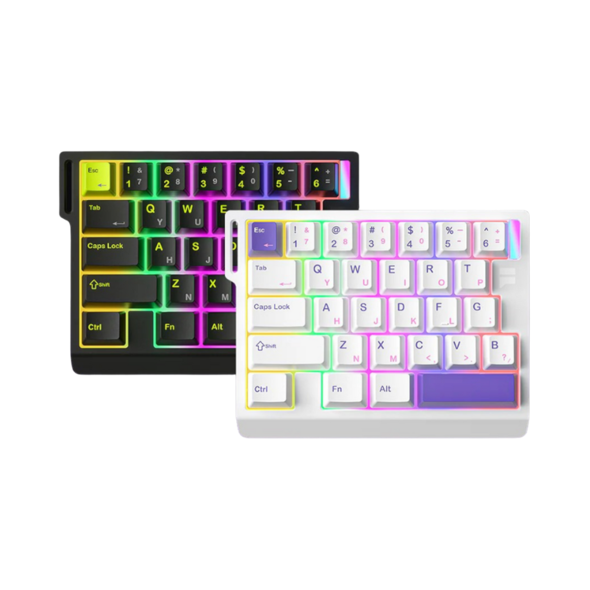 Oyuncu Baykuş Furycube M30HE %30 layout manyetik switchli siyah ve beyaz 8K gaming klavye modelleri