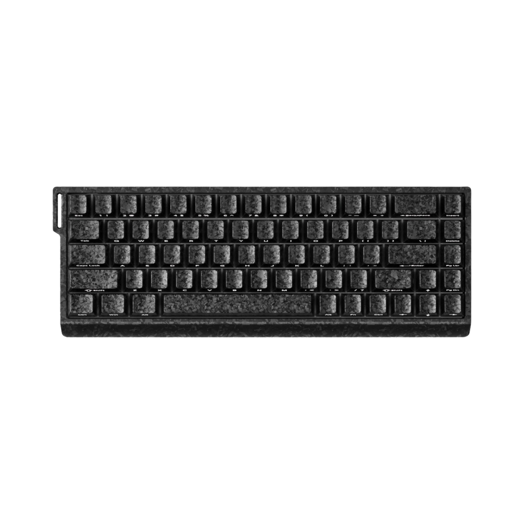 Oyuncu Baykuş Furycube M68HE %68 kompakt düzenli, siyah mermer desenli PBT tuş takımlı manyetik switch oyuncu klavyesi