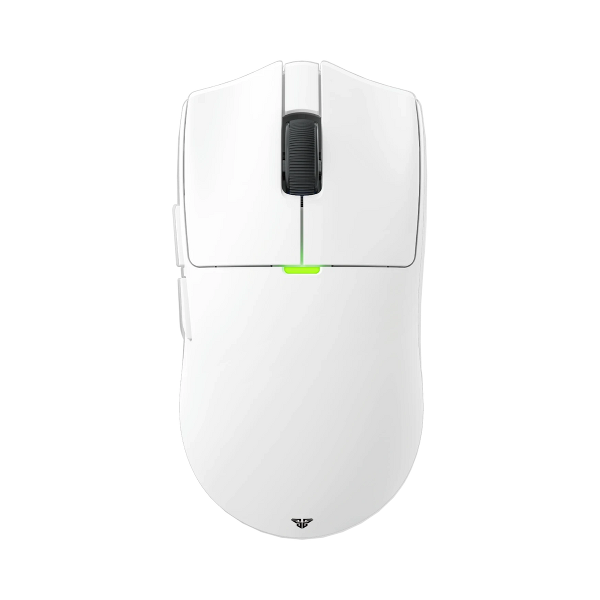 Oyuncu Baykuş Fantech Tanto E beyaz kablosuz oyuncu faresi, üstten görünüm, hafif ve ergonomik tasarım