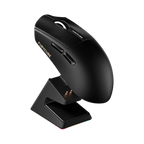 Oyuncu Baykuş Furycube G9 PRO siyah kablosuz gaming mouse ve şarj standı