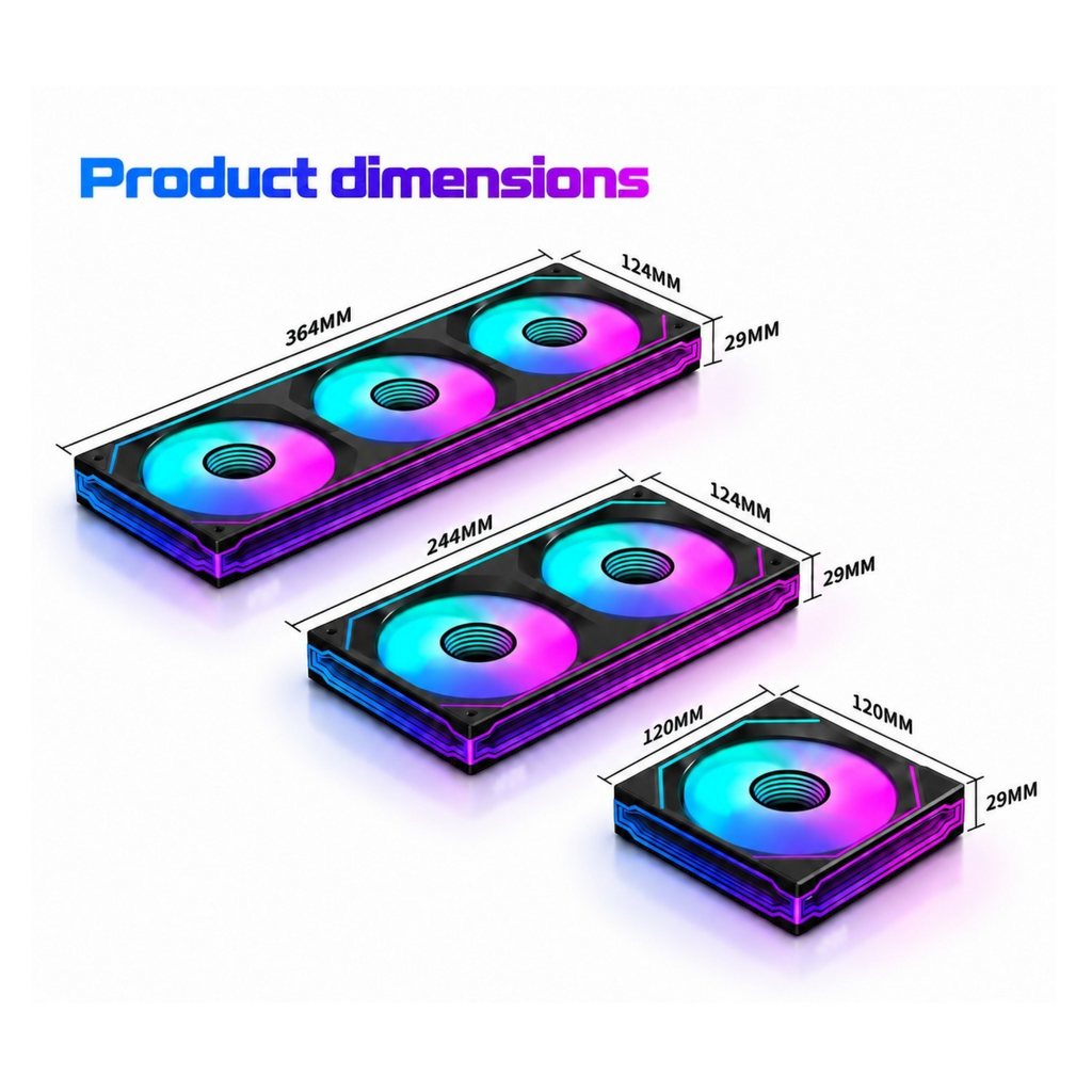 Oyuncu Baykuş LOVINGCOOL LG Pro RGB aydınlatmalı farklı boyutlarda üçlü, ikili ve tekli bilgisayar kasa fanı seti