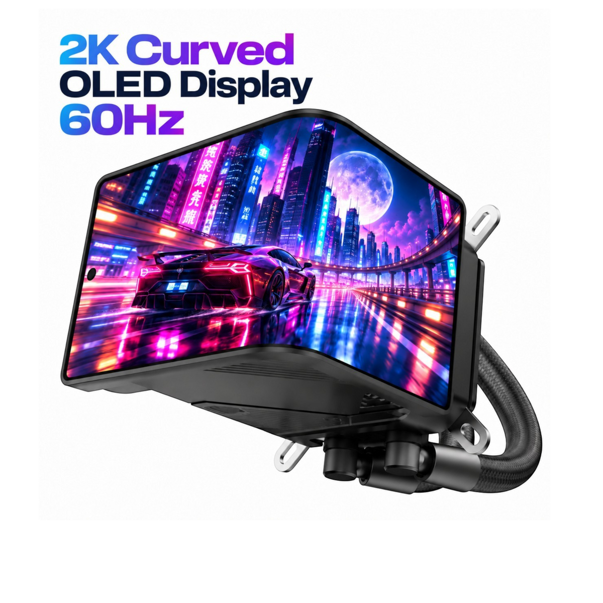 Oyuncu Baykuş Lovingcool SC70 360mm sıvı soğutma, 6.67 inç kavisli OLED ekranlı ve ARGB aydınlatmalı işlemci soğutucu