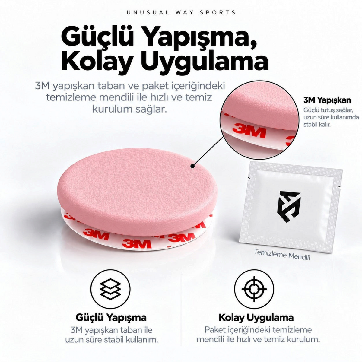 Oyuncu Baykuş Unusual Way Sports Pink Fox pembe PTFE mouse skate seti ve temizleme mendili