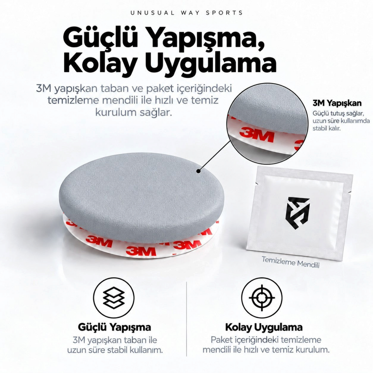 Oyuncu Baykuş Unusual Way Sports Silver Fox gri PTFE mouse skate seti ve temizleme mendili