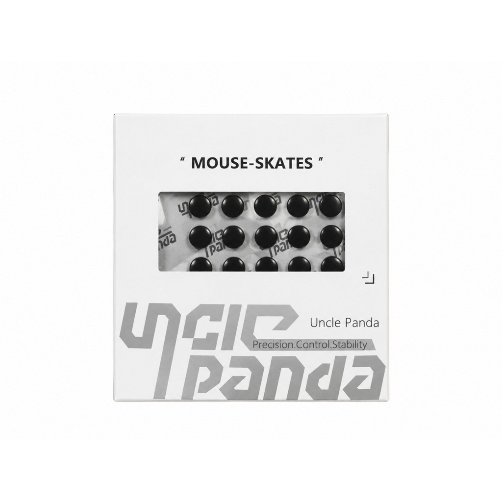 Oyuncu Baykuş Uncle Panda Spirit Dots V2 Mystic Black evrensel mouse skate seti kutusu