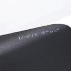 Oyuncu Baykuş Uncle Panda logolu, siyah kumaş yüzeyli ve güçlendirilmiş kenar dikişli profesyonel oyuncu mouse pad