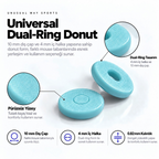 Oyuncu Baykuş Unusual Way Sports cyan renkli, 10 mm dış çaplı, pürüzsüz yüzeyli evrensel donut mouse skate seti