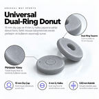 Oyuncu Baykuş Unusual Way Sports gri renkli, pürüzsüz yüzeyli ve dual-ring tasarımlı evrensel mouse skate seti